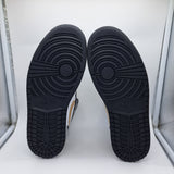 Jordan 1 Mid Patent Black White Gold - size 9.5