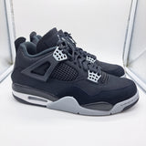 Jordan 4 Black Canvas - size 9.5