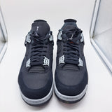 Jordan 4 Black Canvas - size 9.5