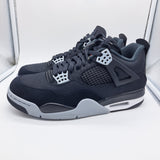 Jordan 4 Black Canvas - size 9.5