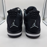 Jordan 4 Black Canvas - size 9.5