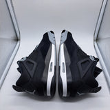 Jordan 4 Black Canvas - size 9.5