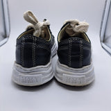 Maison Mihara Yasuhiro Hank Canvas Low Black Leather - size 38