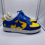Bapesta Blue Yellow Patent Leather - size 12