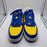 Bapesta Blue Yellow Patent Leather - size 12