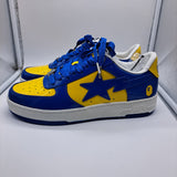 Bapesta Blue Yellow Patent Leather - size 12