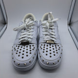 Bapesta White Studded  - size 8.5