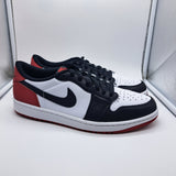Jordan 1 Low Black Toe - size 10.5