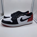 Jordan 1 Low Black Toe - size 10.5