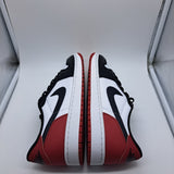 Jordan 1 Low Black Toe - size 10.5