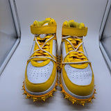 Nike AF1 Mid Off White Canary Yellow - size 10