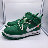 Nike AF1 Mid Off White Green - size 10