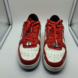 Bapesta Red White Patent Leather - size 10