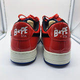 Bapesta Red White Patent Leather - size 10