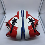 Bapesta Red White Patent Leather - size 10