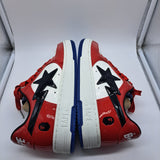 Bapesta Red White Patent Leather - size 10