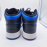 Jordan 1 Mid Black Royal Blue - size 6y