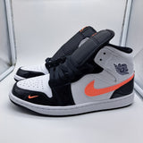 Jordan 1 Mid Mismatch Swoosh - size 9.5