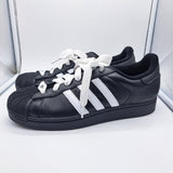 Adidas Superstar 2 Core Black White - size 11.5
