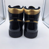 Jordan 1 Black Metallic Gold - size 9.5