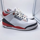 Jordan 3 Fire Red - size 10