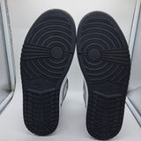 Jordan 1 Mid Patent Black White Metallic Gold - size 9.5