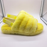 Ugg Fluffy Slide Lemon - size 6
