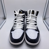 Jordan 1 Mid Patent Black White Gold - size 9.5