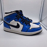 Jordan 1 Mid Signal Blue - size 8.5
